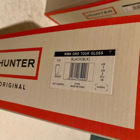 HUNTER OriginalTour Foldable Gloss Tall Rain Boots - Picture 7 of 7